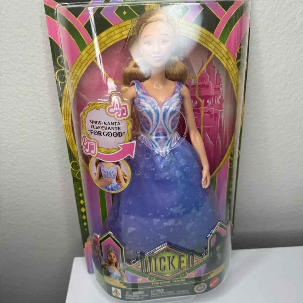 Wicked For Good Glinda Changed for Good Singing Doll Sparkling PurpleDress NWT